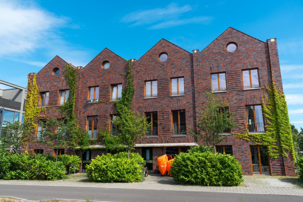 Red brickwall serial houses